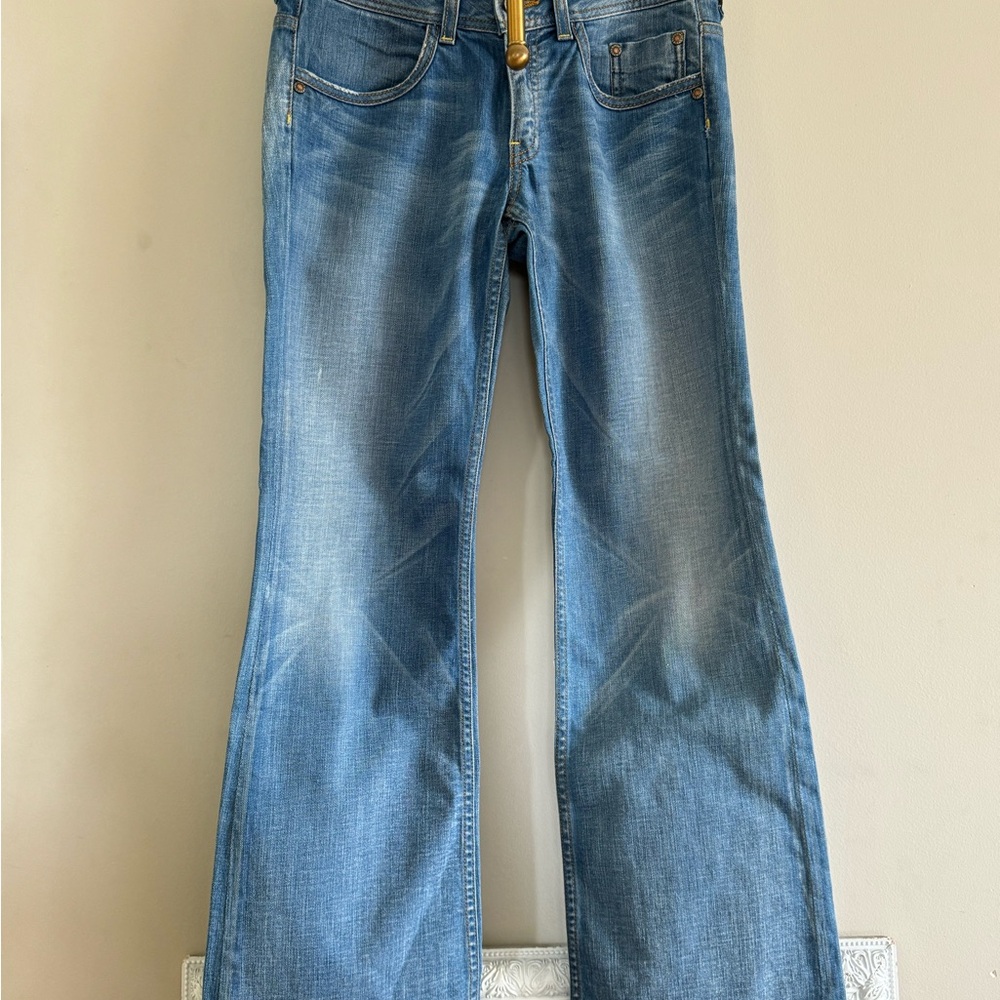 Banana Republic Blue Flare Wide Leg Jeans vintage from 2005